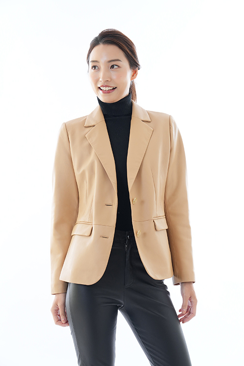 ラムレザーテーラードジャケット